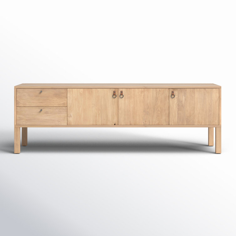 Kenzie TV Stand for TVS Up to 78 Birch Lane Color Dry Wash Poplar